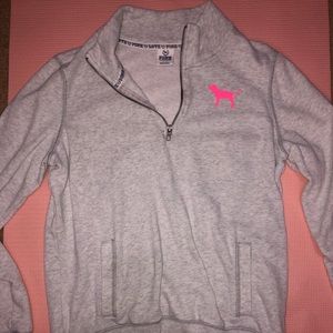 VS PINK quarter zip jacket